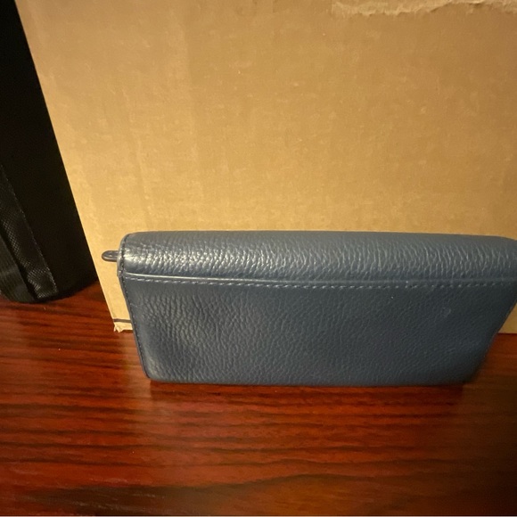 Michael Kors Navy Blue Snap Front Wallet - Picture 3 of 8
